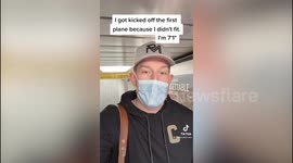 7-feet-tall man gets upgraded to first class for being too tall for economy