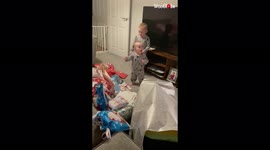 Priceless footage of UK toddlers reacting to their Christmas gifts is super-cute