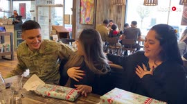 Army officer surprises family after telling them he wouldn't be home for Christmas
