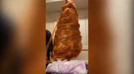 Moment a mum unwrapped her Christmas tree with last years decorations still in place - after preserving the ornaments in memory of her late son