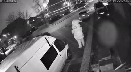 Mystery Santa caught sneaking around neighbourhood leaves hidden treats for residents