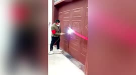 Officials weld house doors shut to prevent villager from ignoring COVID quarantine