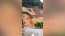 Malaysia hillside collapses after days of heavy rain causing floods