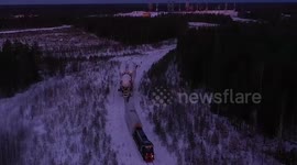 Russian heavy rocket launch vehicle blasts off launchpad for test flight