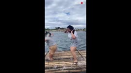 When 'watching your step' goes horribly wrong