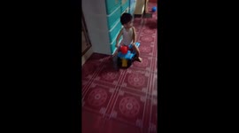 Funny Baby Motor exhibition gone wrong and funny while saying bye to the grandparents