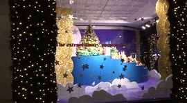 'Extraordinary' Christmas window display of Selfridges Oxford Street in London