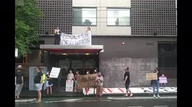 Novak Djokovic fans protest outside quarantine hotel in Melbourne after visa rejection