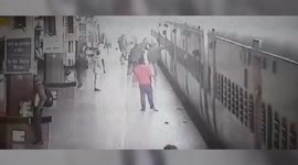 Hero cop saves woman passenger from coming under train in eastern India