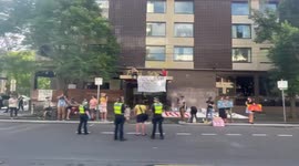 Djokovic fans protest outside quarantine hotel after tennis star's visa rejection