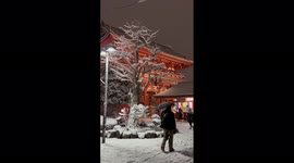 Japan: Heavy Snow Blankets Tokyo, Surrounding Areas