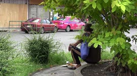 Thailand's Khao San Road now full with hundreds of homeless locals amid Covid-19 recession