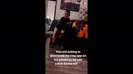 '5 y/o comes up with a BRILLIANT idea to catch Santa on tape on Christmas Day morning '