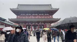 Snow falls in Japanese capital for first time in 2022
