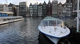 Lockdown in the streets of Amsterdam in the Netherlands