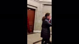 Trump Supporters inside  Storm US Capitol.