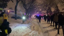 Canada: Protest Against Province-Wide Curfew Takes Place In Montreal