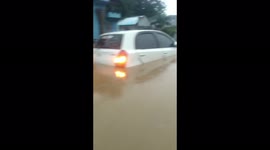 Dozens of Cars Owned by Residents Are Submerged by Floods in Jaya Pura Papua Indonesia