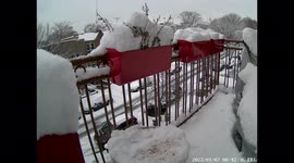 Watch this awesome timelapse of snow piling up in Brooklyn