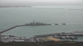 HMS Northumberland in Portland Port UK. In the news for collision with Russian sub