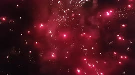 Dazzling Display of Fireworks lights up the sky during the evening