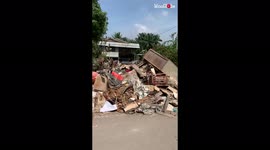 'DEVASTATING post-flood condition of a residential area in Malaysia '