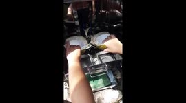 Vietnamese coconut growers build super-fast coconut cutting machines