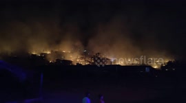Thousands left homeless as fire sweeps through Rohingya refugee camp in Bangladesh