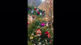 'Captivating shots of the beautifully-decorated Red Square Christmas Market (Moscow)'