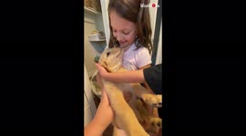 Kids overjoyed as they meet their new puppy for the first time