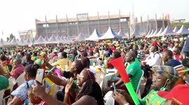 AFCON 2021: Cameroon fans gather outside Yaoundé City Hall for opening ceremony