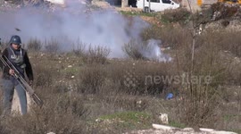 Palestinian protesters clash with Israeli troops near West Bank city of Ramallah