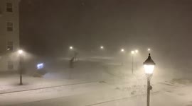 US: Snow Squall Sweeps Through Central Pennsylvania