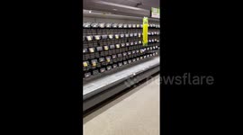 Bare shelves at US supermarkets after supply chain issues