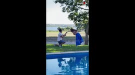 Man surprises partner with wedding proposal immediately after gender-reveal