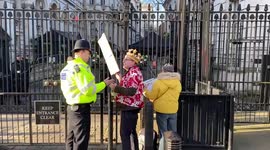 Police remove protesters blasting music outside Downing Street as Boris Johnson faces pressure over lockdown parties