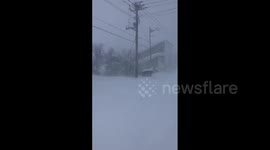 Japan: Storm Hits Hokkaido Bringing Heavy Snowfall, Strong Winds 2