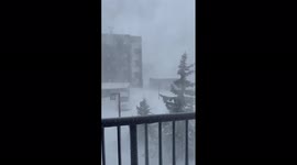 Japan: Storm Hits Hokkaido Bringing Heavy Snowfall, Strong Winds