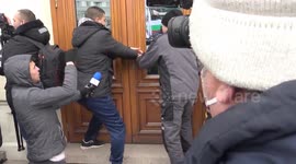 Anti-vax protesters try to storm Bulgarian parliament