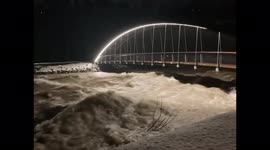Norway: River In Rindal Swells Amid Storm Gyda