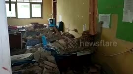Magnitude 6.7 earthquake damages buildings in Indonesia