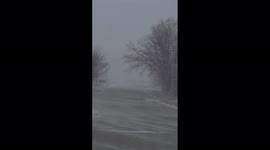 Powerful winter storm brings snow, low visibility in South Dakota