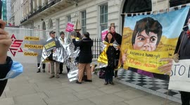 Polish activist demand Stop Refugee Families Freezing