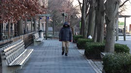 New York City pedestrians brave freezing temperatures as cold weather chills Manhattan