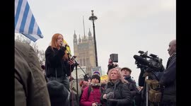 Patsy Stevenson, arrested at Sarah Everard Vigil, speaks at London's Kill The Bill protest