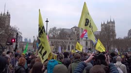 Kill The Bill protesters take over Parliament Square in a bid to defend the right to protest - London