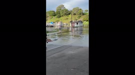 Tsunami from Tonga volcano causes flooding In Santa Cruz, California