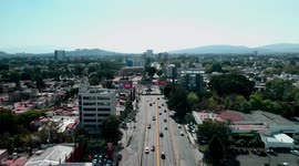 Dron Video of the Matute Remus suspension bridge in Guadalajara Jalisco Mexico