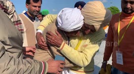 Brothers left in tears as they reunite for first time in 74 years near India-Pakistan border