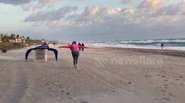 South Florida 'sand blizzard' rages before powerful cold front
